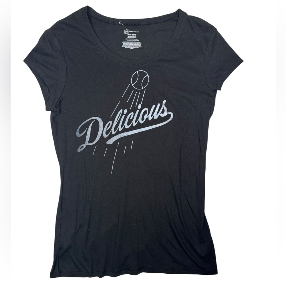 No‎ Boundaries Black 'Delicious' Graphic Tee